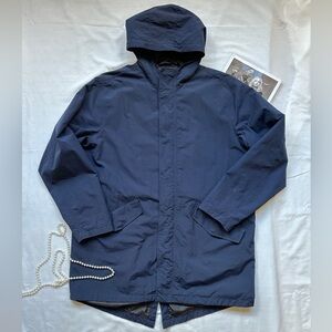 Old Navy Men's Dark Blue Raincoat